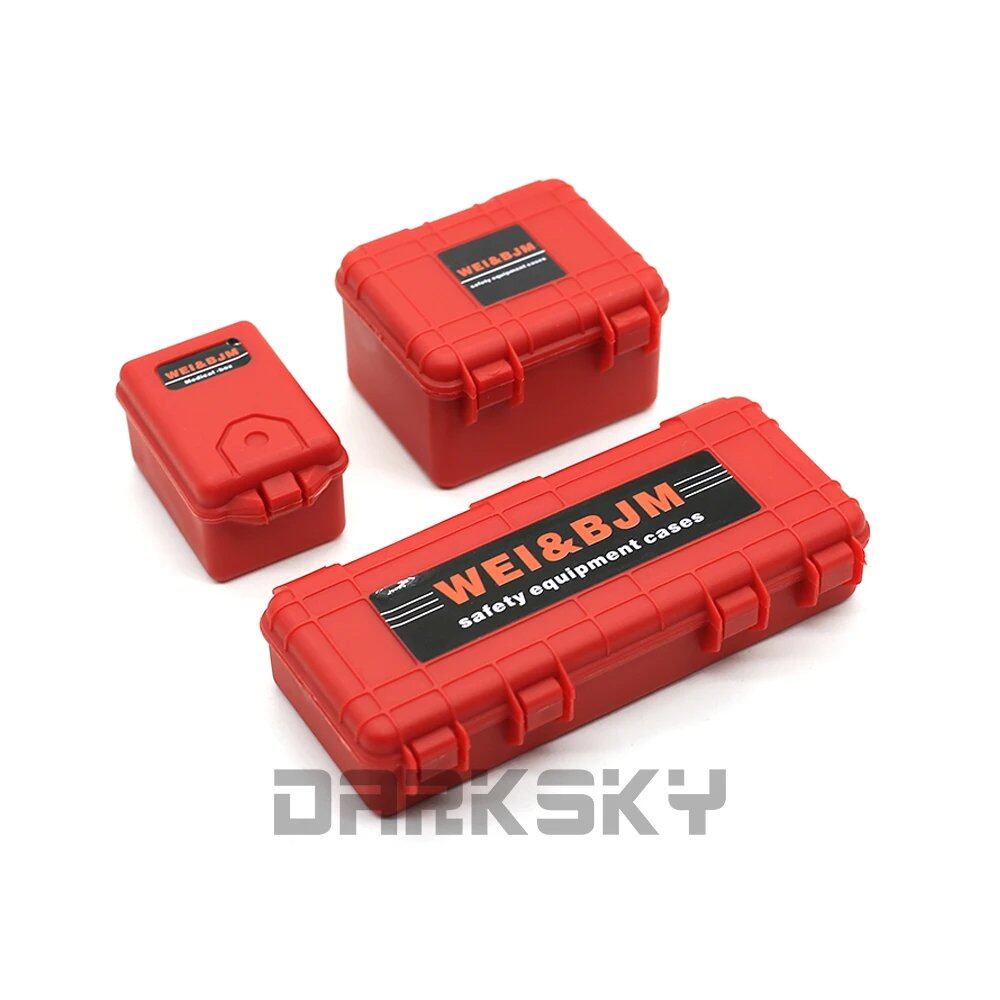 Simulated Decorative Suitcase for 1/10 and 1/8 Scale RC Remote Control Model Cars, Crawlers, and Buggies, Color: Luggage, Parallel Import
