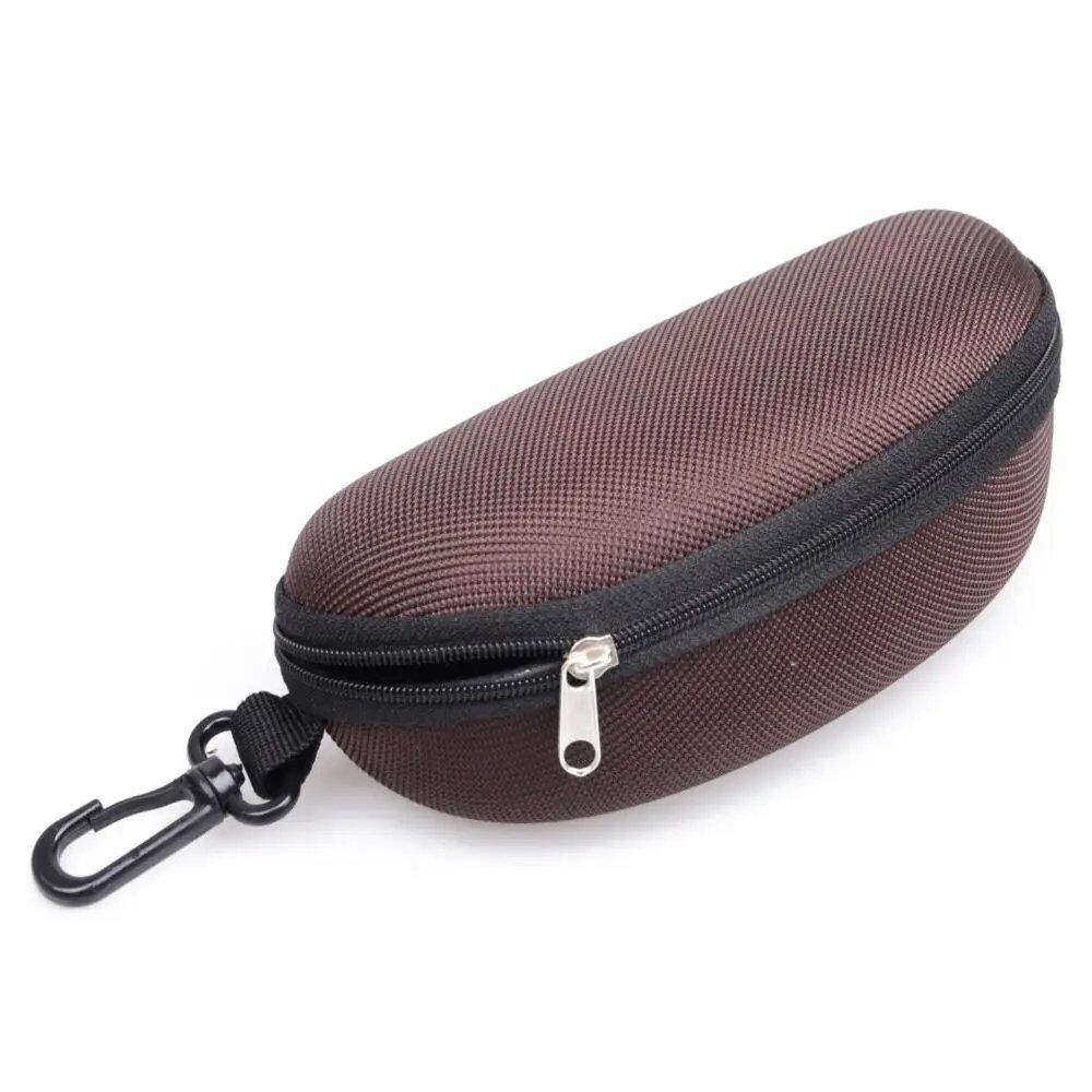 KLASSNUM Portable EVA Eyeglass Case with Carabiner Hook, Colorful Sunglasses Hard Case, Zippered Eyeglass Protection Box, Holder, New, Parallel Import