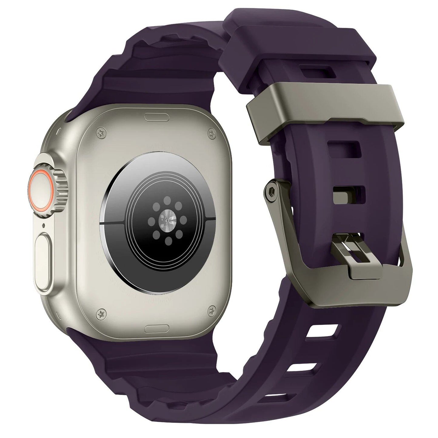 Trail Silicone Band Bracelet Strap for Apple Watch Ultra 2 49mm / Series 10/9/8/7 45mm / iWatch 6/5/SE 44mm, Band Color: mm, Parallel Import
