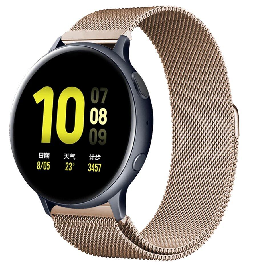 ガーミンvivoactive 5/デンバーSW360 DW互換 ミラネーゼループストラップ 20mm 22mm 交換用ブレスレット アマズフィット・モト360対応 ユニバーサルウォッチバンド バンドカラー:mm 並行輸入品