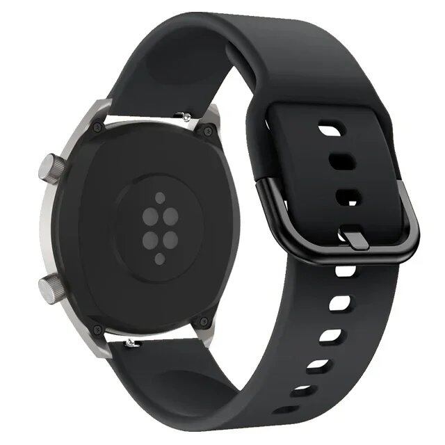 Huawei Watch GT 2/2e/3 Pro 用 22mm シリコン スマートウォッチ ストラップ - Samsung Galaxy Watch 3/45mm/46mm/S3 対応 バンド バンドカラー:;バンド幅:22mm ウォッチバンド 並行輸入品