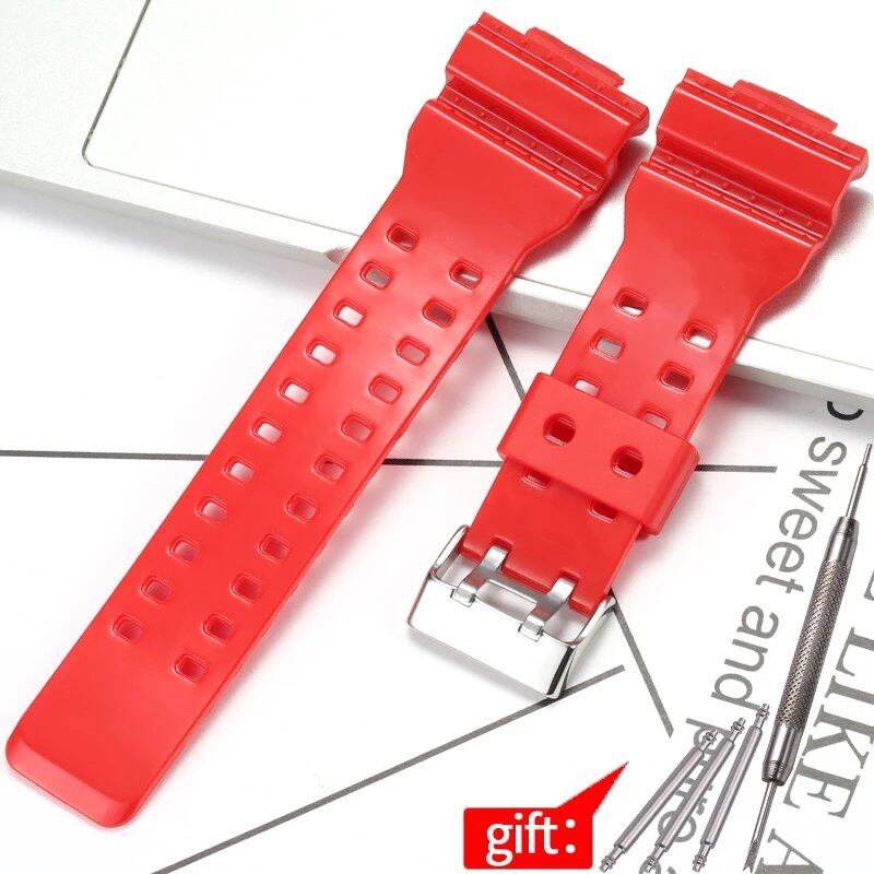 Camouflage Rubber Strap for Men's Casio G-Shock GA100, GA110, and GD120 Sports Watches. Band Color: 16mm; Band Width: 16mm; Ships from: Parallel Import.