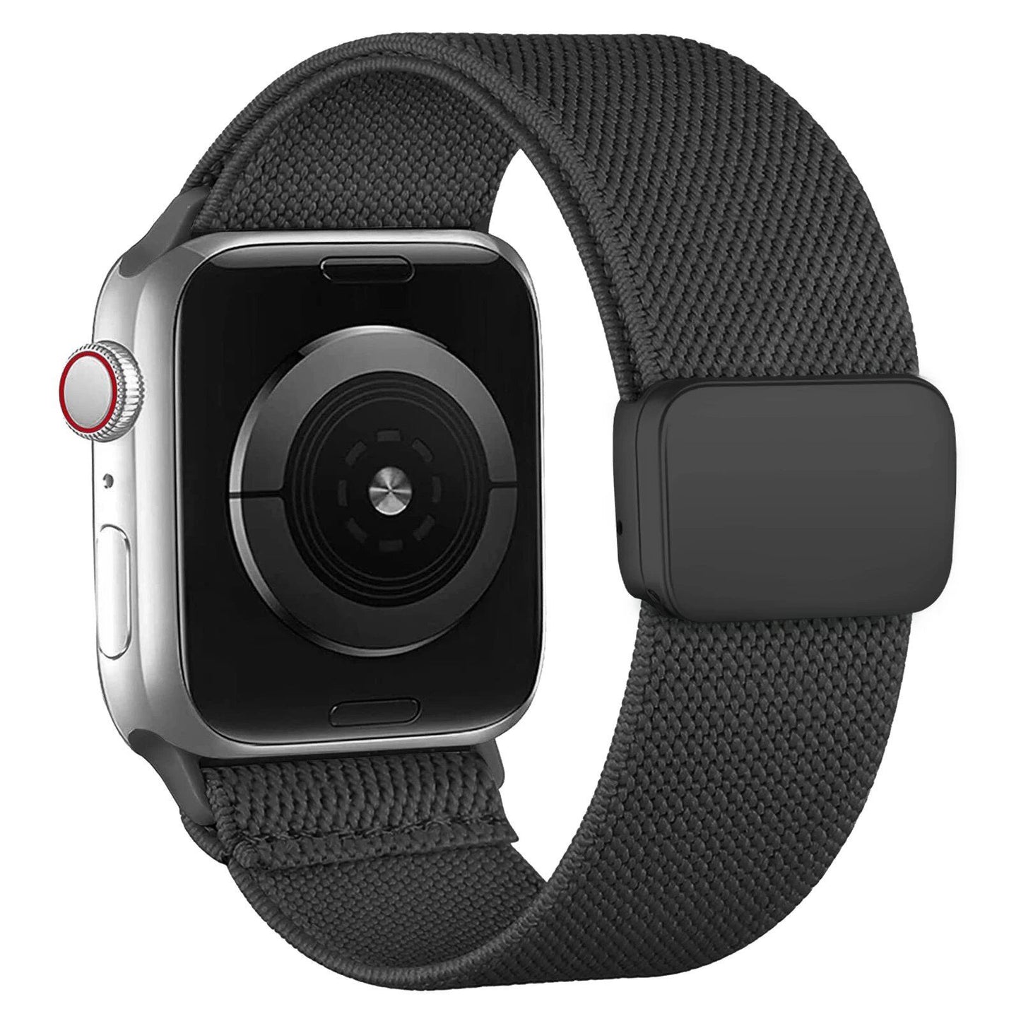 Magnetic Loop Band for Apple Watch, 40mm, 44mm, 45mm, 49mm, 41mm, 38mm, Compatible with iWatch Ultra 2 Series 9/8/7/3/SE, Nylon Bracelet with Scrunch, Band Color: Parallel Import