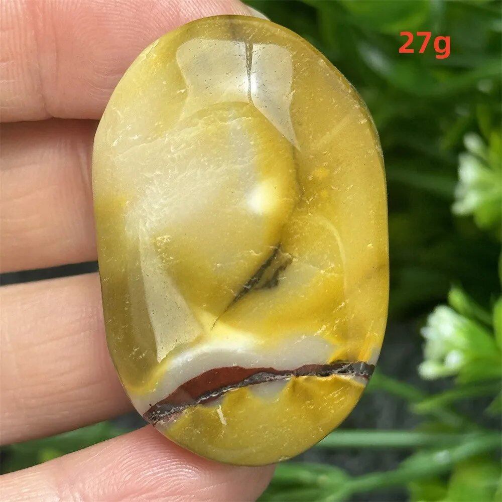 Natural Power Stone, Egg Yolk Stone, Hand Pray, Feng Shui Energy, Home Decor, Gift, Magic, Meditation, Spiritual, Prayer, Chakra Healing, Color: Parallel Import