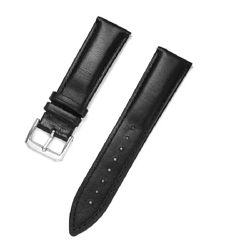 UTHAI Z36 Double-Sided Waterproof Cowhide Leather Watch Strap, Compatible with 18mm, 19mm, 20mm, 21mm, and 22mm Watches, Compatible with Huawei and Samsung Watches, Band Color: mm, Parallel Import
