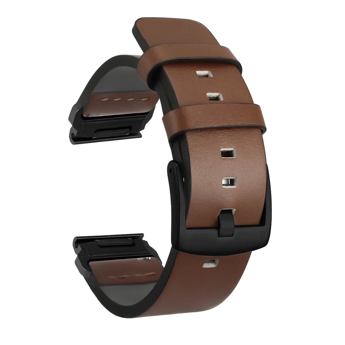 QuickFit Leather Watch Band for Garmin Fenix 6X/6 Pro/7X/7 and Forerunner 935/945/955, 22mm/26mm, Band Color: mm, Parallel Import