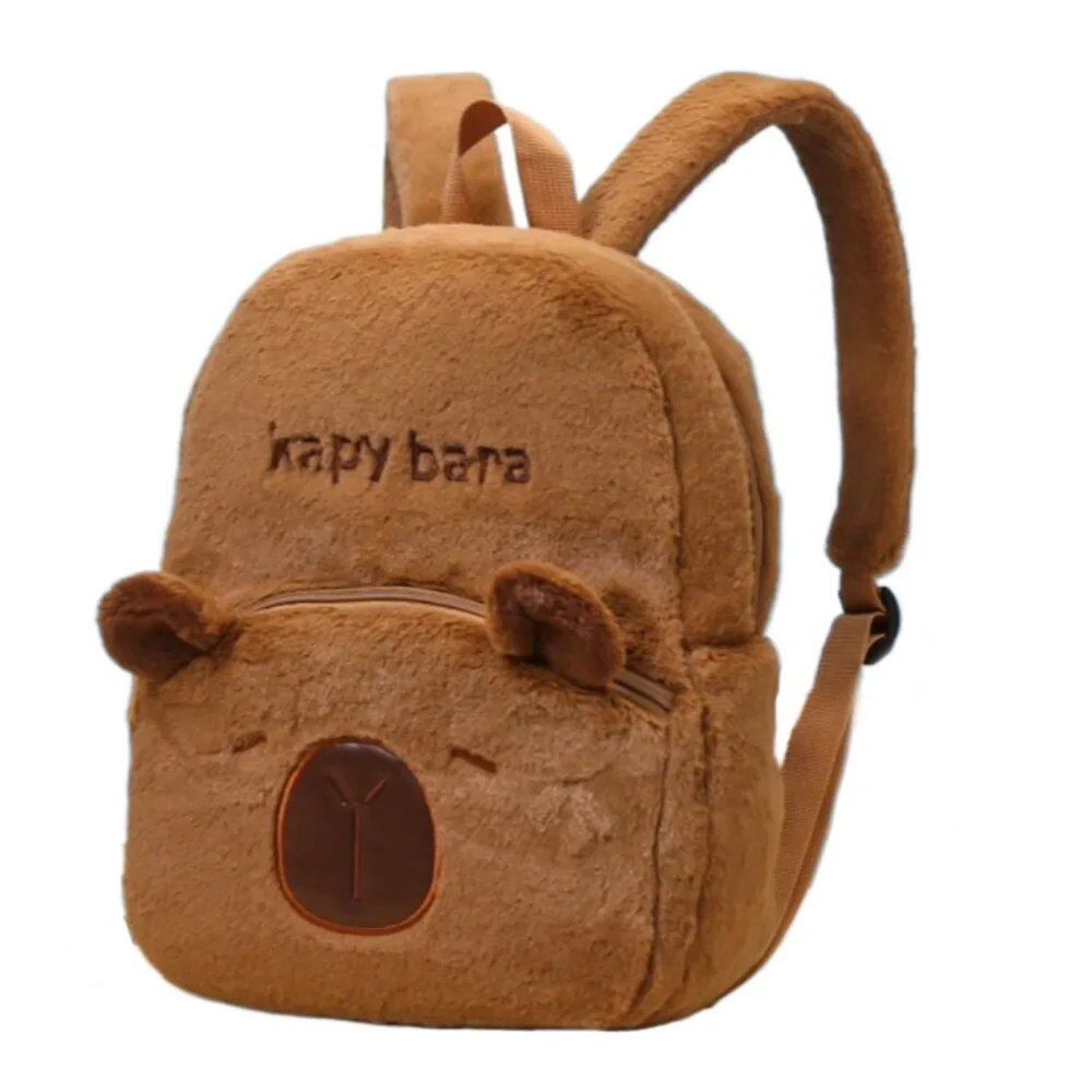 ニューカピバラ ぬいぐるみ リュック ショルダーバッグ カピバラ ぬいぐるみ バックパック 動物 学生 スクールバッグ カップル 並行輸入品