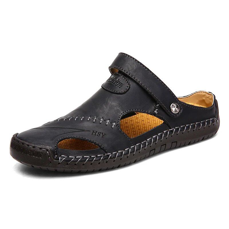 Men's Summer Sandals, Leather Classic Roman Sandals, Slippers, Outdoor Sneakers, Beach Sandals, Rubber Flip-Flops, Water Trekking Sandals, Parallel Import