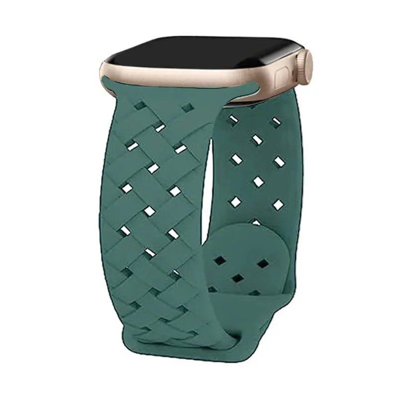 Braided Apple Watch Strap, Breathable, 44mm, 40mm, 45mm, 49mm, 41mm, 42mm, Compatible with iWatch Series 8, 7, SE, 3, 4, 5, 6, Ultra, Band Color: mm, Parallel Import