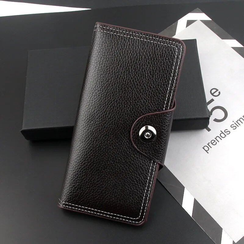 新作メンズ財布 薄型スリム長財布 ビジネス用クラッチバッグ コインパース付き 高級ブランド 男性用カードホルダー ;発送元: 並行輸入品
