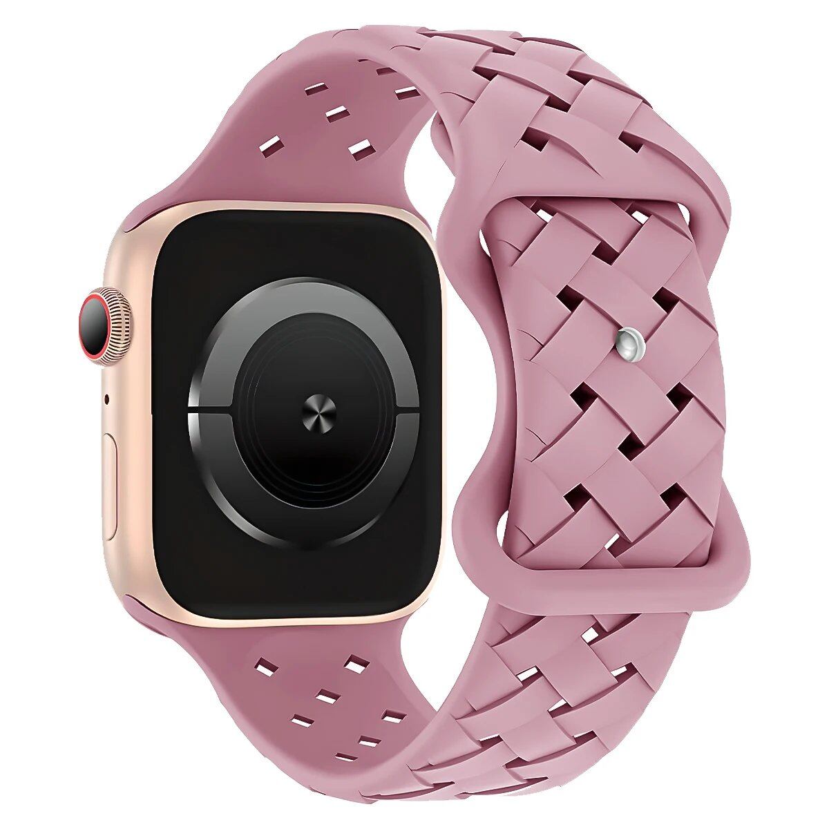 Apple Watch用シリコーンスポーツストラップ - Ultra 2/SE/Series 9/8/7/6/5対応 49mm・46mm・44mm・42mm・41mm・40mm 通気性バンド ;発送元: 並行輸入品