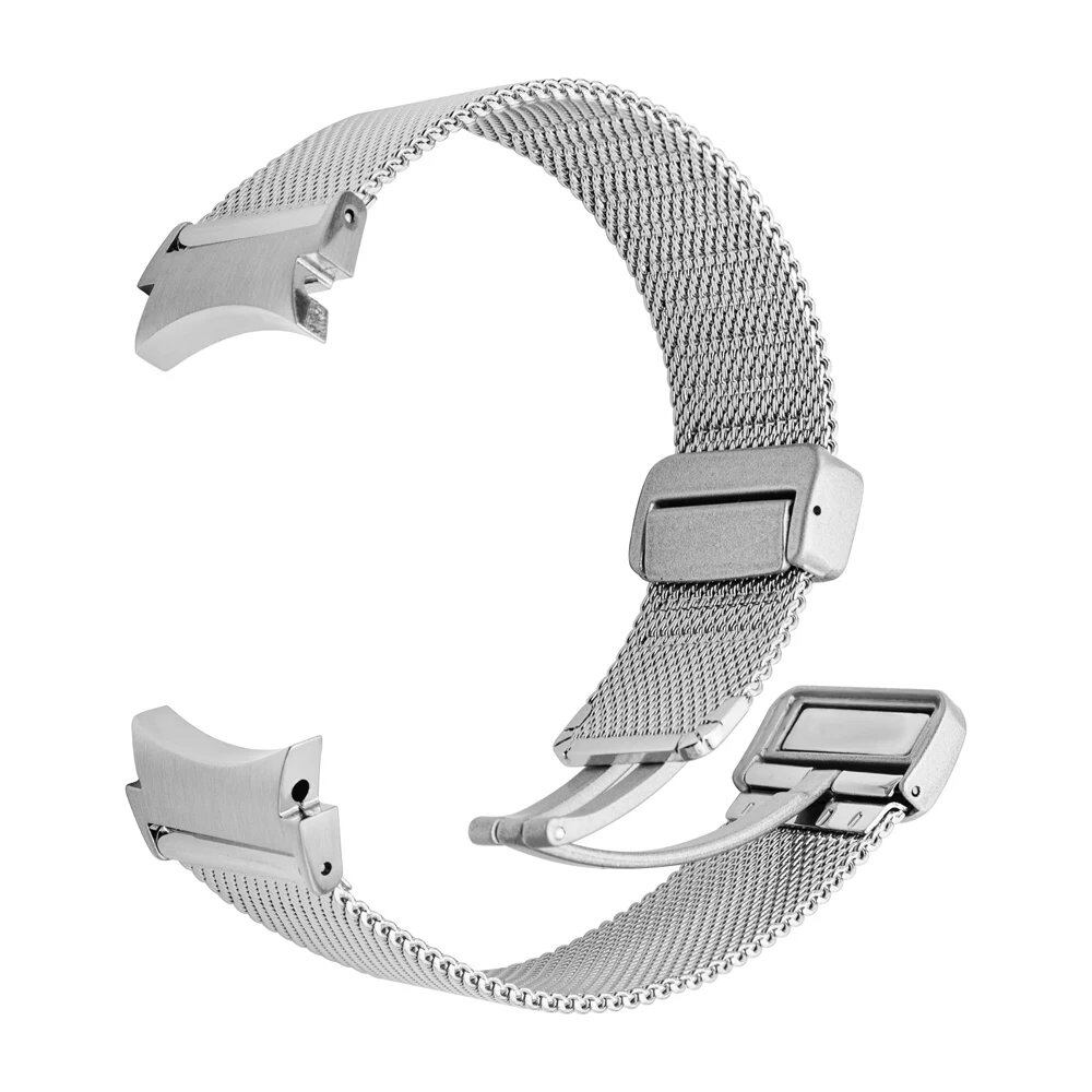 20mm No-Grip Metal Strap with Mesh Loop Bracelet for Samsung Galaxy Watch 4 (40mm, 44mm, Classic 42mm) / Watch 5 Pro (45mm) Band Color: mm; Ships from: Parallel Import