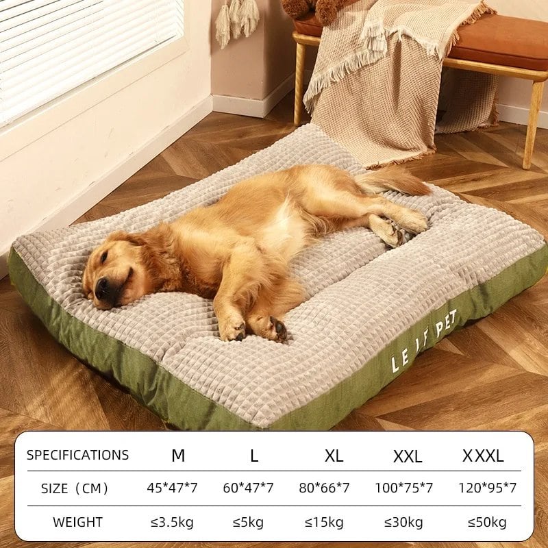 HOOPET Insulated Dog Bed with Soft Fleece and Removable Pet Blanket, Cushioned Mat for Cats and Puppies, Suitable for Small, Medium, and Large Dogs, Size: Imported