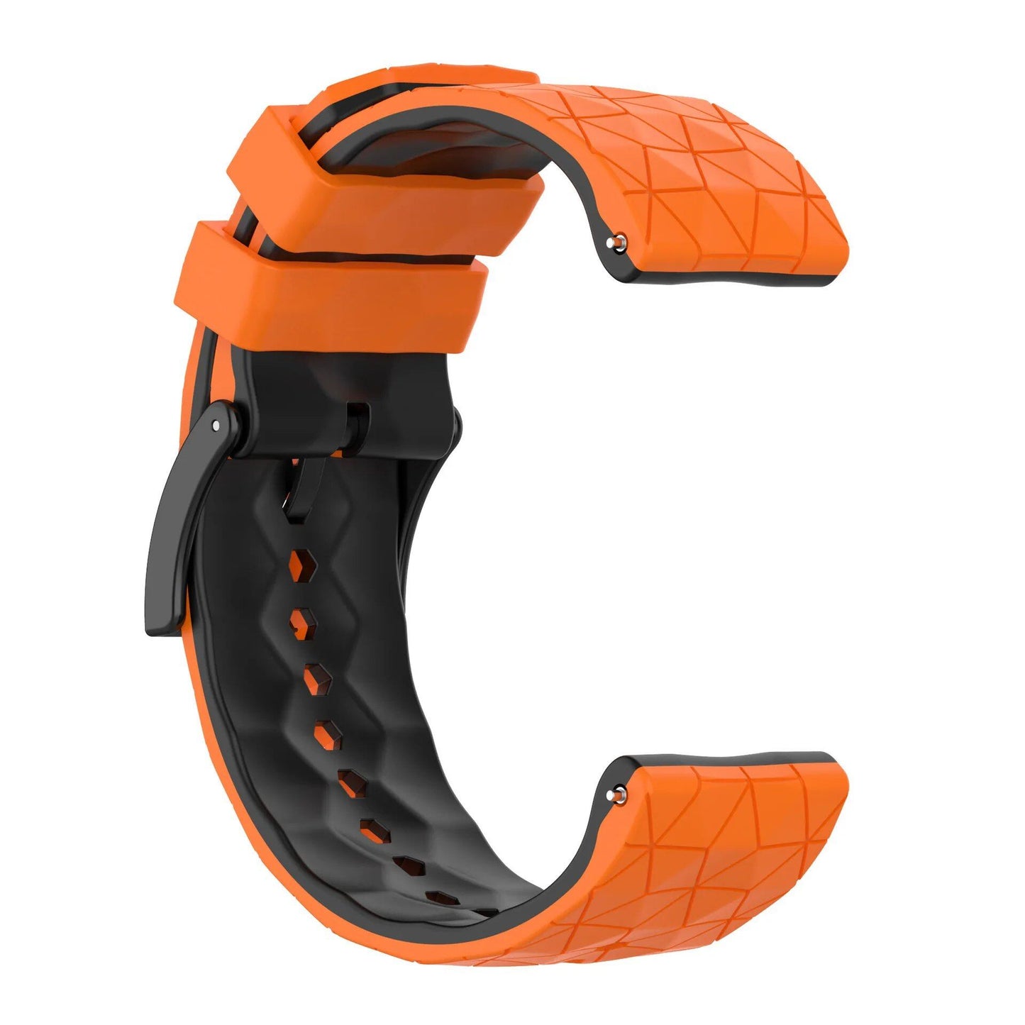 24mm Soft Silicone Watch Band Replacement Strap for SUUNTO 9/9 Baro, Compatible with SUUNTO D5, New Smartwatch Band, Size: SUUNTO 9-D5-9 Baro; Band Color: Black; Band Width: 24mm, Parallel Import