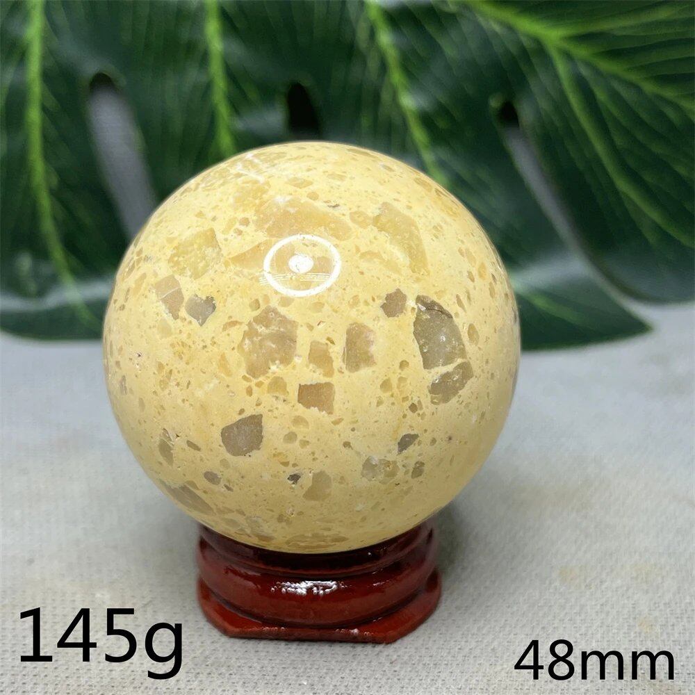 Hand-Polished Australian Gold Opal Ball, Ideal for Home Decor, Room Decoration, Holiday Gifts, Spiritual Stones, Healing, Witchcraft, Altars, and Prayer (Imported)