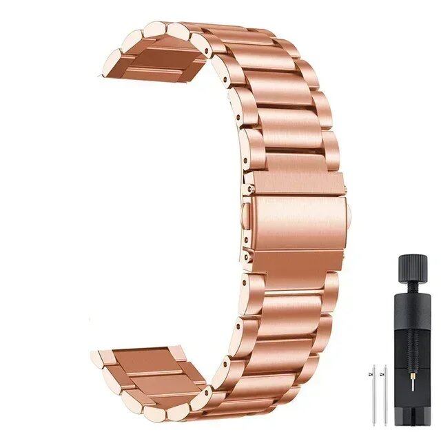 22mm Stainless Steel Strap for CMF by Nothing Watch Pro, Metal Bracelet, Watch Band, Compatible with CMF Watch Pro 2, Band Color: Parallel Import