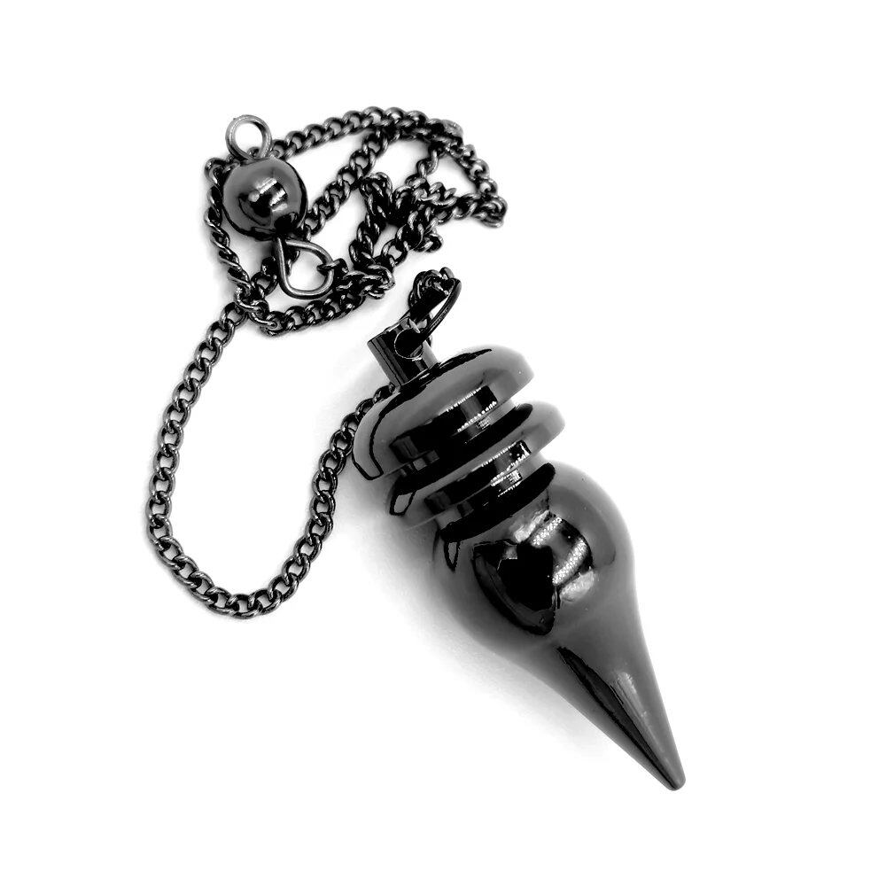 Copper Metal Pendulum, Dowsing Pendulum, Spiritual Divination Healing Tool, Wiccan Balancing Tip Cone Pendant, Parallel Import