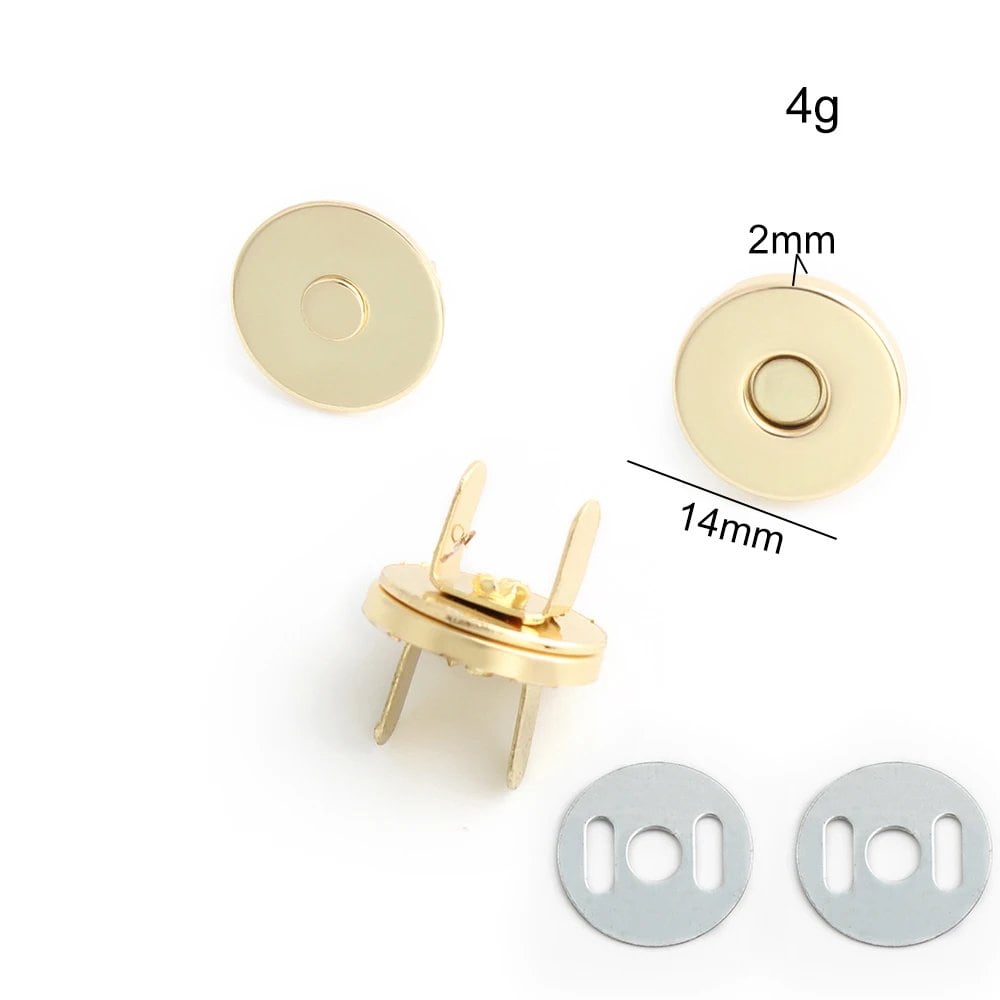 14-18-20mm 強力薄型金属丸型マグネットボタン DIY ポーチ コート ハンドバッグ スナップ留め金具 隠しボタン アクセサリー サイズ: 並行輸入品