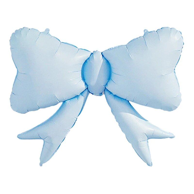1/3-Piece Matte Bow Balloons with Ribbon, Large Butterfly Balloons for Kids' Birthday Party Decorations, Photo Props, and Anniversary Event Decorations (Parallel Import)
