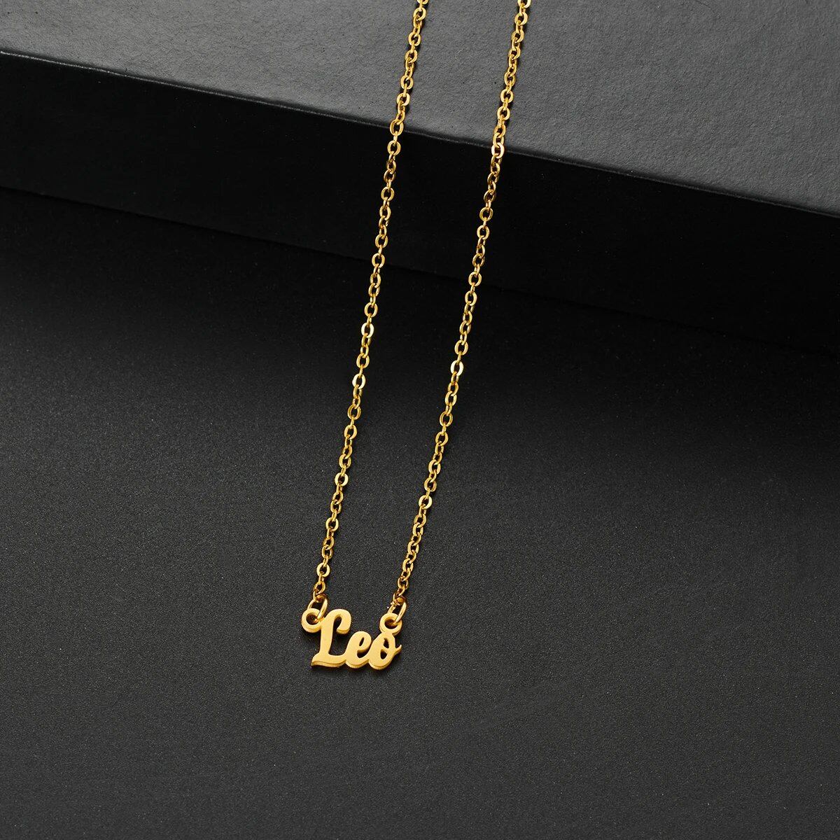 Silver-colored stainless steel star and constellation chain necklace for women, constellation pendant, birthday gift, 45cm long; metal color, parallel import