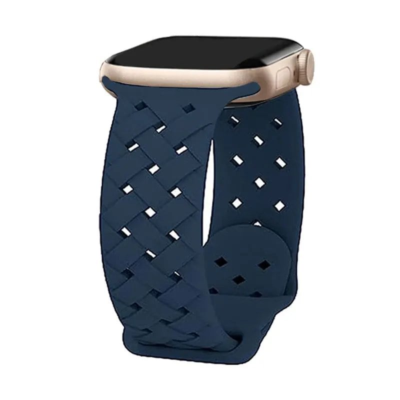 Braided Apple Watch Strap, Breathable, 44mm, 40mm, 45mm, 49mm, 41mm, 42mm, Compatible with iWatch Series 8, 7, SE, 3, 4, 5, 6, Ultra, Band Color: mm, Parallel Import
