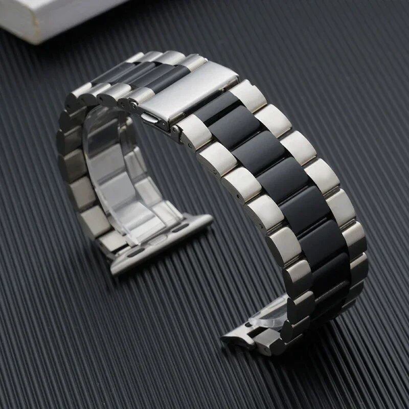 Stainless Steel Strap for Apple Watch 45mm, 44mm, Ultra 2, 49mm, 42mm, 40mm, 41mm, and 46mm, Metal Band, Series 10, 9, 8, 7, 6, 5, 4, 3, SE, Band Color: mm, Parallel Import