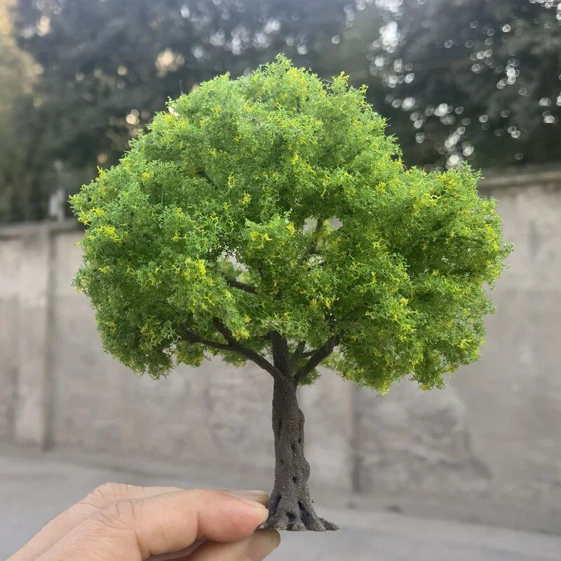 10/15/23cm Spring Tree Model, Fresh Green, Light, Delicate Handmade Wire Tree, Precision Scale Model Train, Railway Layout, Color: Parallel Import