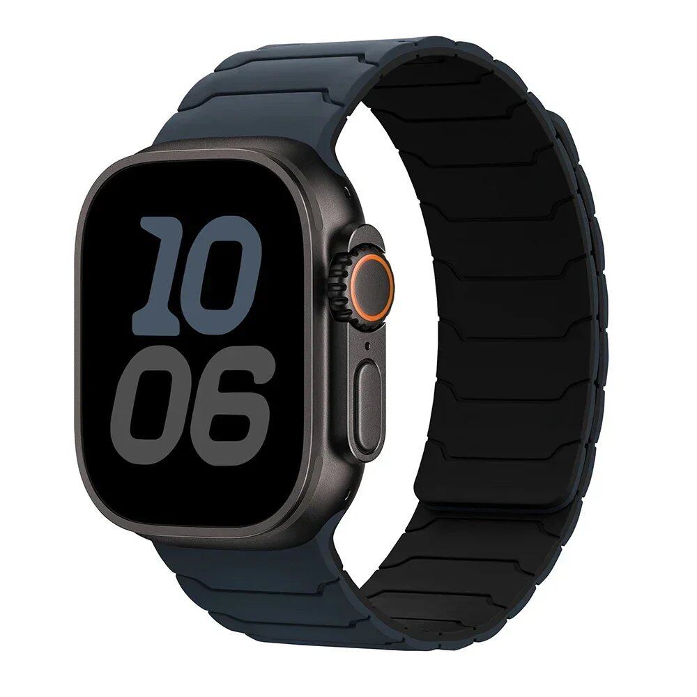Magnetic Strap Band for Apple Watch Ultra 2, 49mm, 45mm, 44mm, 40mm, 42mm, 46mm, 41mm, 38mm, Compatible with iWatch Series 10, SE, 9, 8, 7, and 10 (Imported)