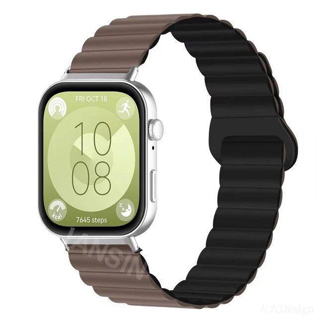 Magnetic Silicone Strap Wristband Replacement Band for Huawei Watch Fit 4 / 4Pro / 3. Band Color: ; Ships from: Parallel Import