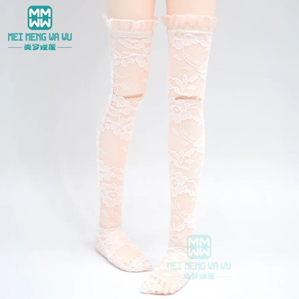 Lace Socks & Long Stockings for 1/3, 1/4, 1/6 BJD (DD, SD, GEM) Dolls by XAGADOLL MYOU YOSD Dolls, Color: BJD-0cm, Parallel Import