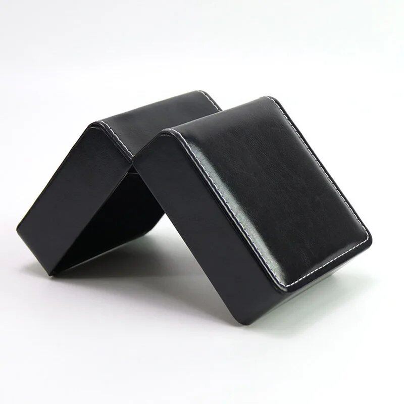 Vintage-inspired PU leather watch case, stylish watch storage box, travel watch display box, parallel import