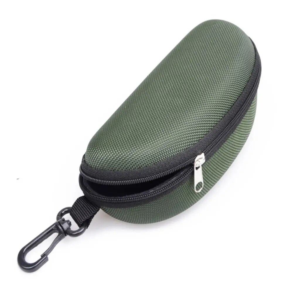 KLASSNUM Portable EVA Eyeglass Case with Carabiner Hook, Colorful Sunglasses Hard Case, Zippered Eyeglass Protection Box, Holder, New, Parallel Import