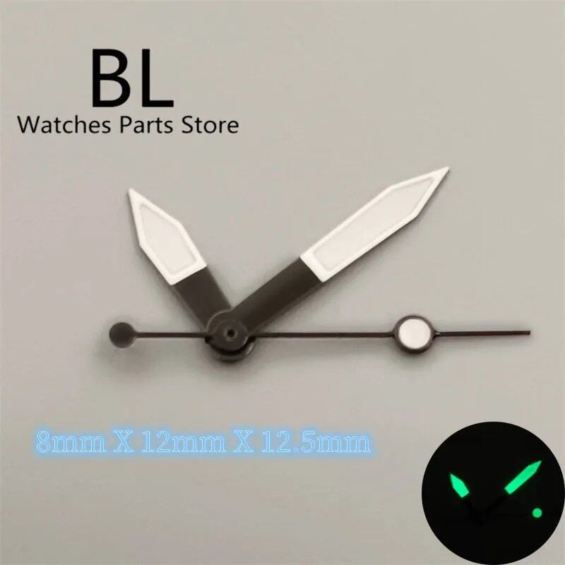 BLIGER Watch Hands, Black, White, Orange, Second Hand, Compatible with NH35A, NH36, and NH38 Movements, Automatic Watch Replacement Parts, Imported