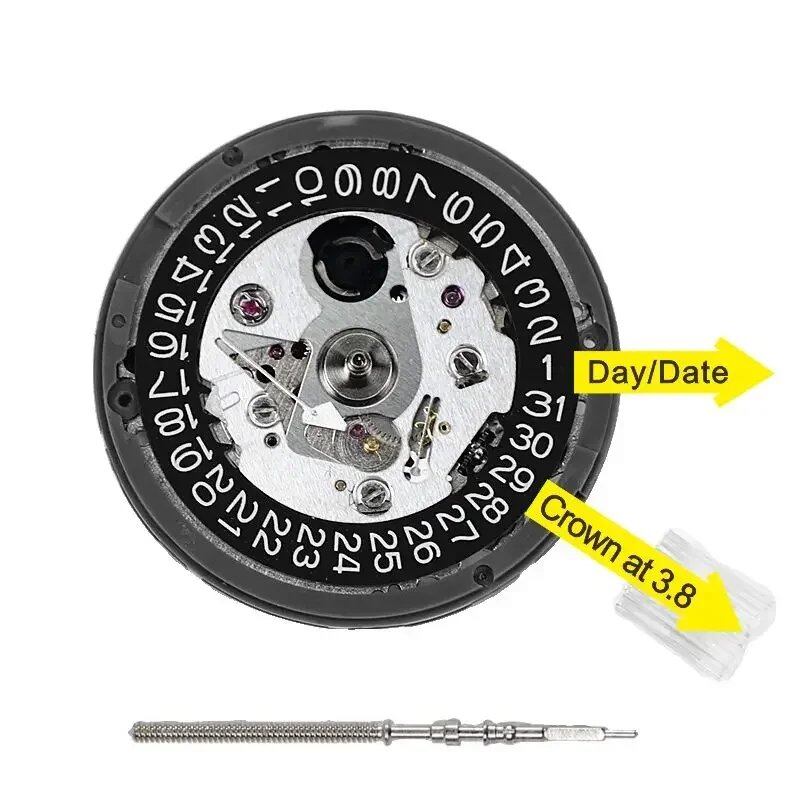 NH35A Premium Mechanical Movement, NH35 White Date Wheel, 24 Jewels, Automatic, High-Precision Movement, Replacement, Color: ) Parallel Import