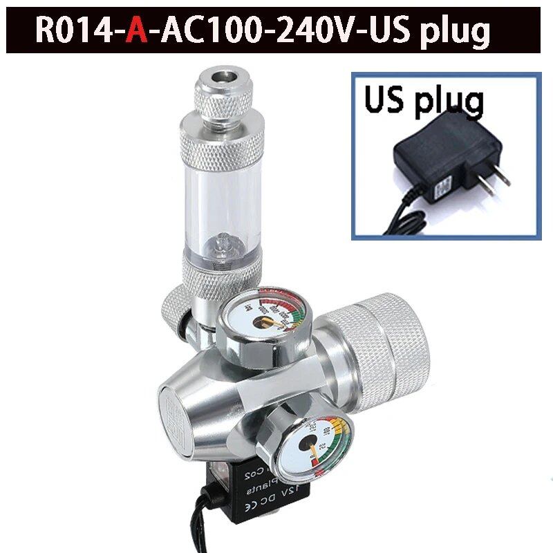 2024 DIY Aquarium CO2 Regulator with Solenoid Valve, Bubble Counter, CO2 Control System, and CO2 Pressure Reducing Valve. Size: Parallel Import.