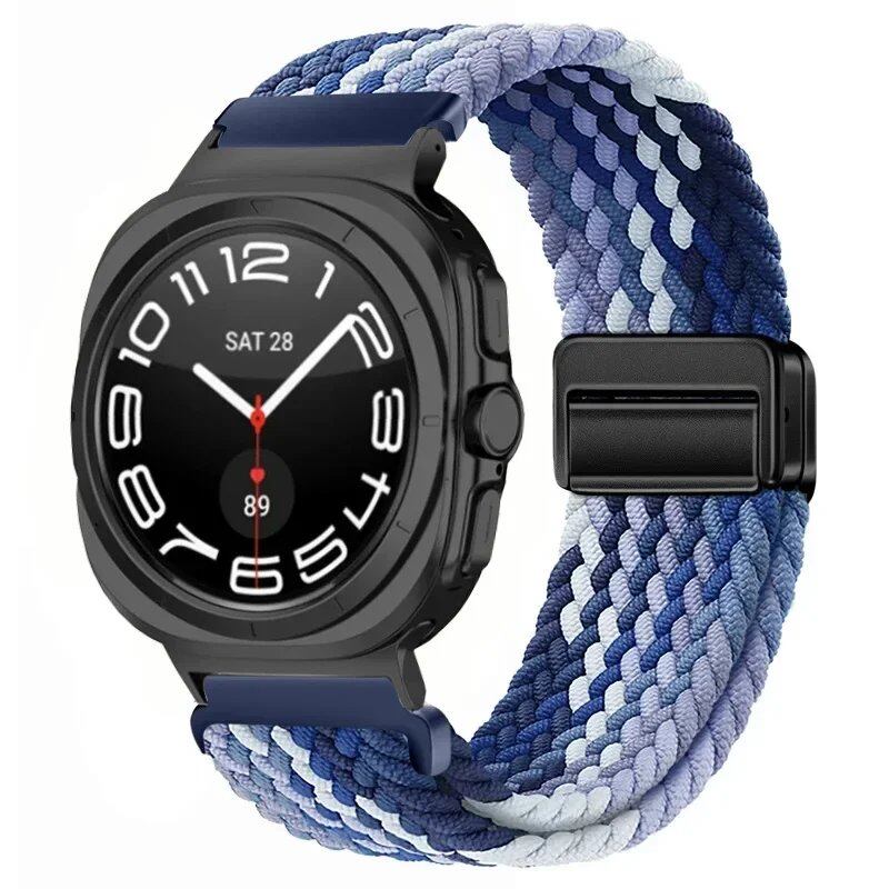 Replacement Nylon Loop Strap for Samsung Galaxy Watch Ultra (47mm) with Magnetic Buckle, Compatible with Galaxy Watch 7 Ultra, Band Color: Compatible with Galaxy Watch Ultra; Band Width: Compatible with Galaxy Watch Ultra (Parallel Import)