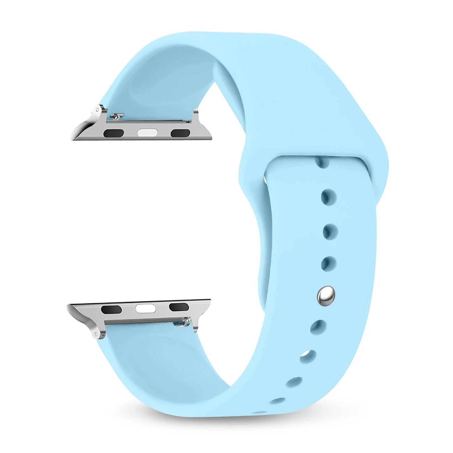 Silicone Sport Band for Apple Watch, 45mm, 44mm, 42mm, 49mm, 40mm, and 41mm, Compatible with iWatch Series 9/8/7/6/5/4/3/SE/Ultra 2, Band Color: mm; Ships from: Parallel Import