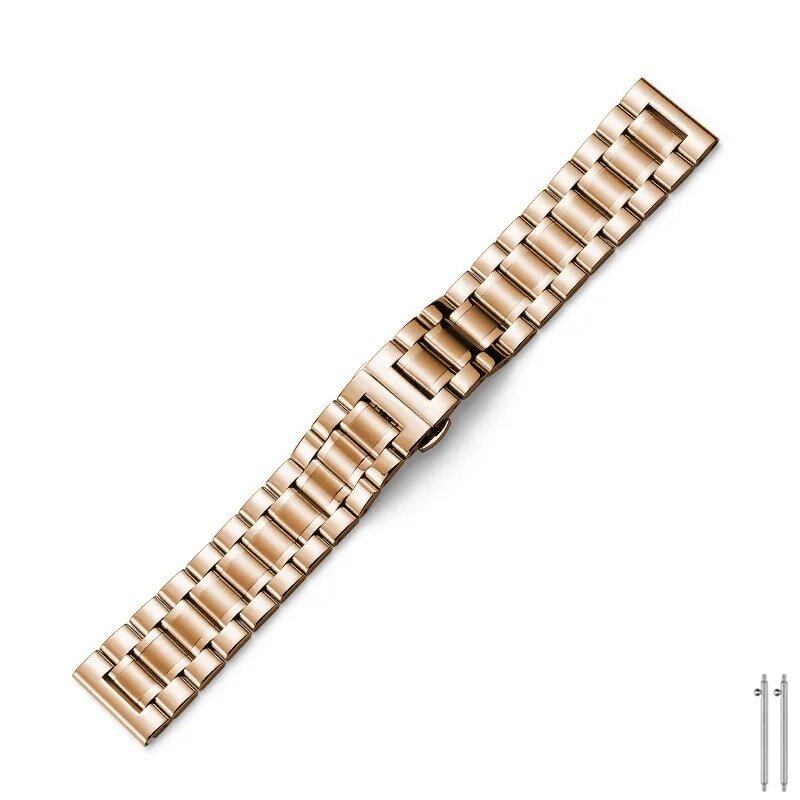 Quick Release Metal Watch Band, Stainless Steel Watch Strap, 20mm, 22mm, Compatible with Samsung Galaxy, Garmin, and Huawei Watches, Men's and Women's, Band Color: mm, Parallel Import