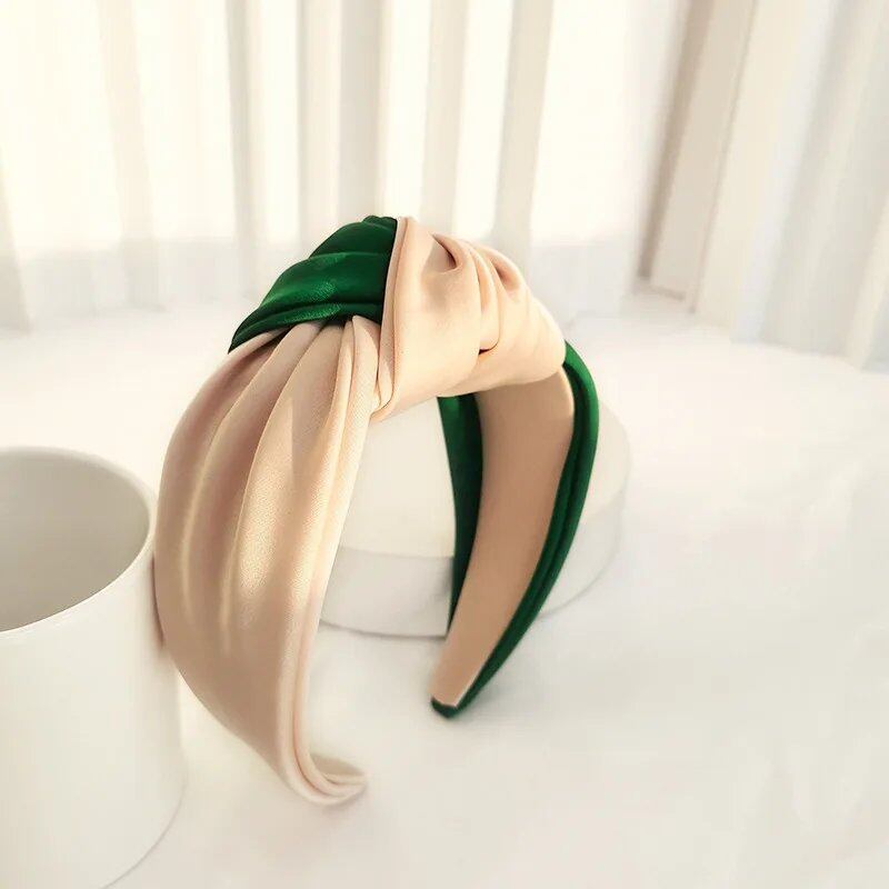 Satin Big Knot Hairband Headband Accessory for Women Wholesale Parallel Import