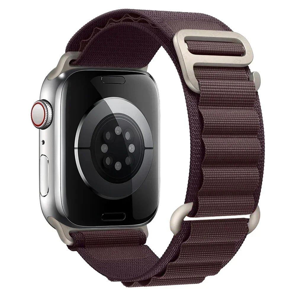アップルウォッチ アルパインバンド ストラップ 49mm 45mm 44mm 40mm 41mm 42mm ナイロン ベルト iWatch シリーズ9 8 SE 4 3 7 6 5対応 サイズ: 並行輸入品