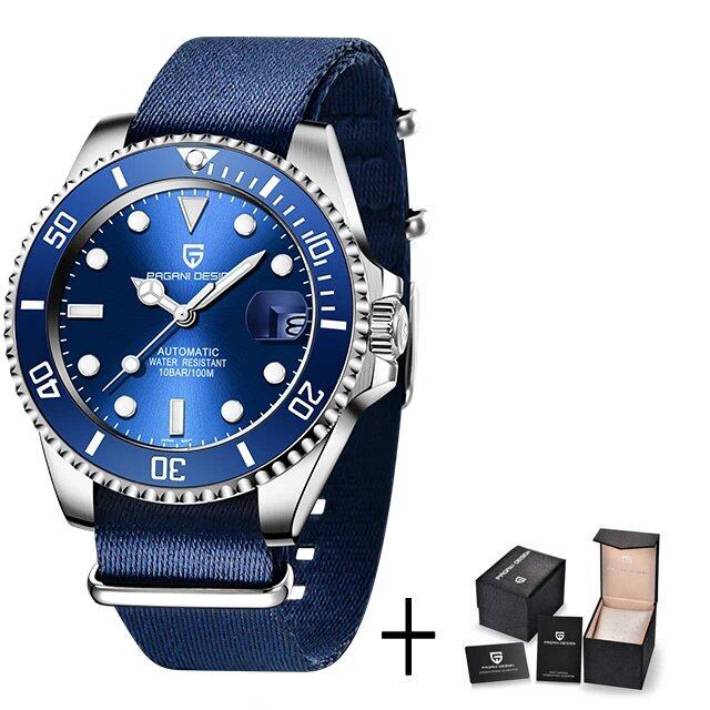 Pagani Design Top Brand Automatic Watch, Luxury Sapphire Crystal, Mechanical Sport Watch, Stainless Steel, Waterproof, Men's Watch, Size: Parallel Import