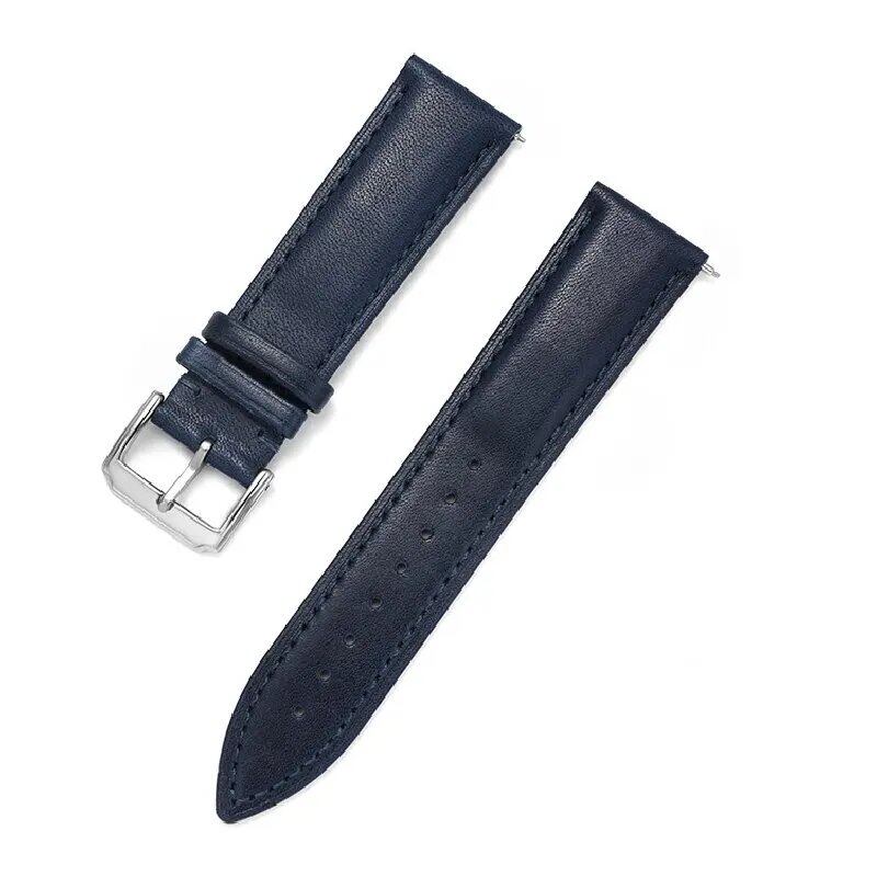 UTHAI Z36 Double-Sided Waterproof Cowhide Leather Watch Strap, Compatible with 18mm, 19mm, 20mm, 21mm, and 22mm Watches, Compatible with Huawei and Samsung Watches, Band Color: mm, Parallel Import