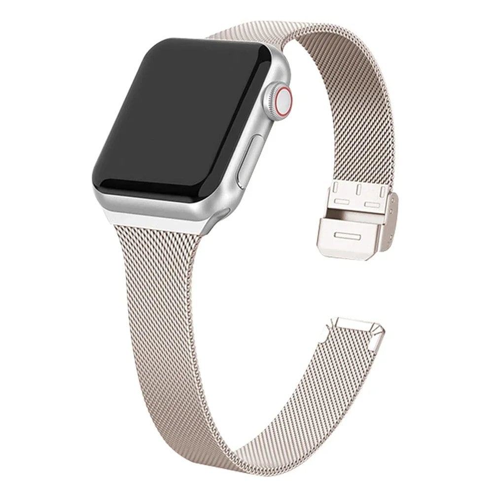 Stainless Steel Milanese Strap for Apple Watch, 40mm, 46mm, 41mm, 45mm, 49mm, Compatible with iWatch Ultra 10, 9, 8, 7, 6, SE, 5, 4, 3, 2, 1, Band Color: mm, Parallel Import