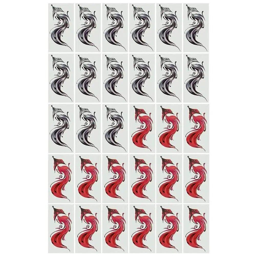 10/20/30/50 Sheets of Waterproof Temporary Tattoo Stickers, Removable Body Art, Butterfly and Flower Designs for Men and Women, Stylish, Imported