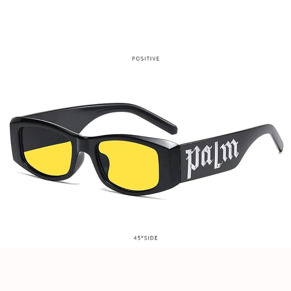 Set of 2 Colorful Candy-Colored Stylish Wide-Leg Sunglasses, Unisex, UV Protection, Candy-Colored Lettering, Lens Color: Parallel Import