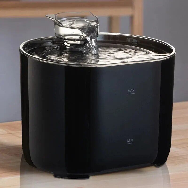 Automatic Circulating Filter Waterer for Cats, USB Powered, Quiet Pump, Cat Ear Shape, Pet Drinking Fountain, Parallel Import