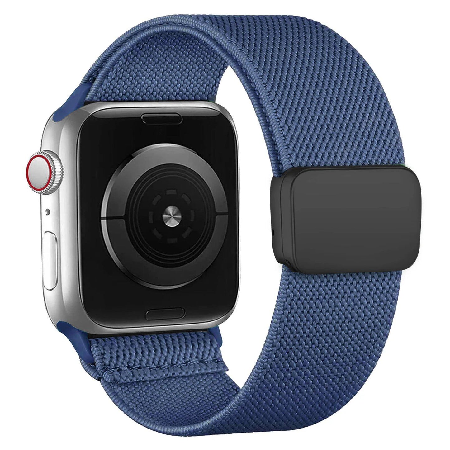Magnetic Loop Band for Apple Watch, 40mm, 44mm, 45mm, 49mm, 41mm, 38mm, Compatible with iWatch Ultra 2 Series 9/8/7/3/SE, Nylon Bracelet with Scrunch, Band Color: Parallel Import