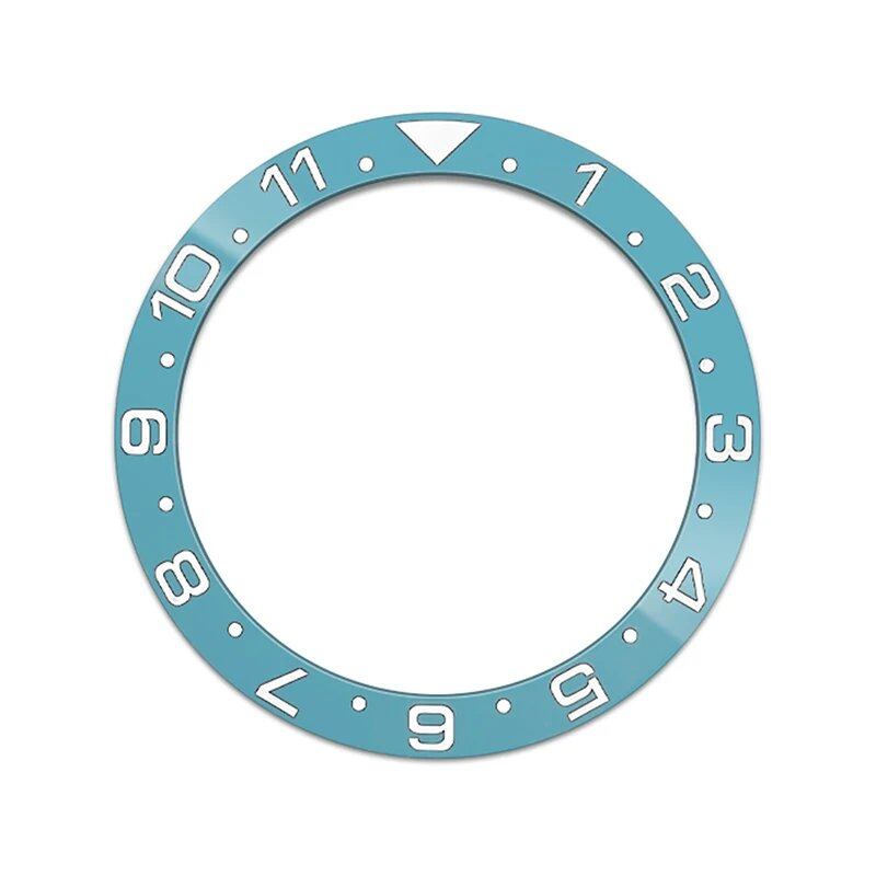 38mm x 30.6mm Curved Blue Ceramic Bezel Insert for SKX007/SKX009/SRPD/GMT Compatible Men's Watches with NH35/NH36 Movements, Color: 0, Parallel Import