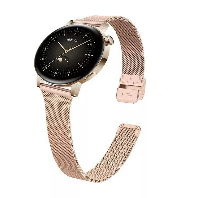 Replacement Stainless Steel Metal Strap for Huawei Watch GT5 (46mm/41mm) and GT4 (18mm/22mm) Band Color: mm, Parallel Import