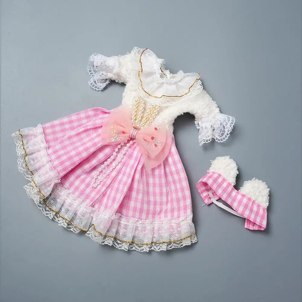 1/6 BJD Doll Accessories Dress for Girls, Toy Gift, Color Matching, Cute Decoration, Small Clothes, Color: ; Size: Doll Not Included, Parallel Import